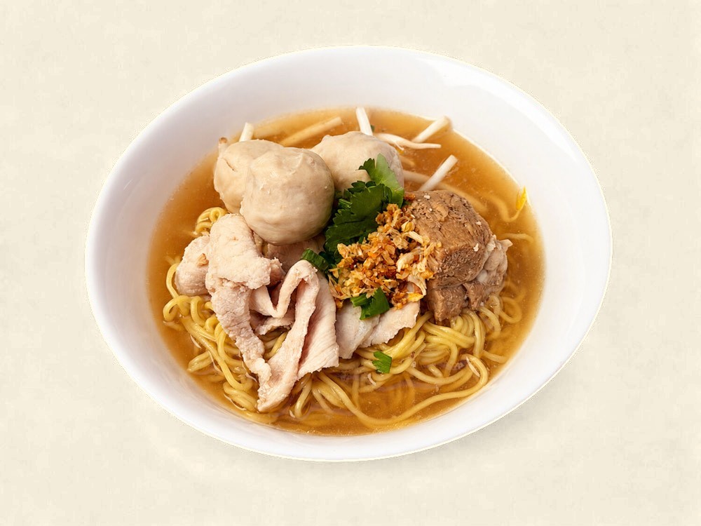 Clear noodle soup